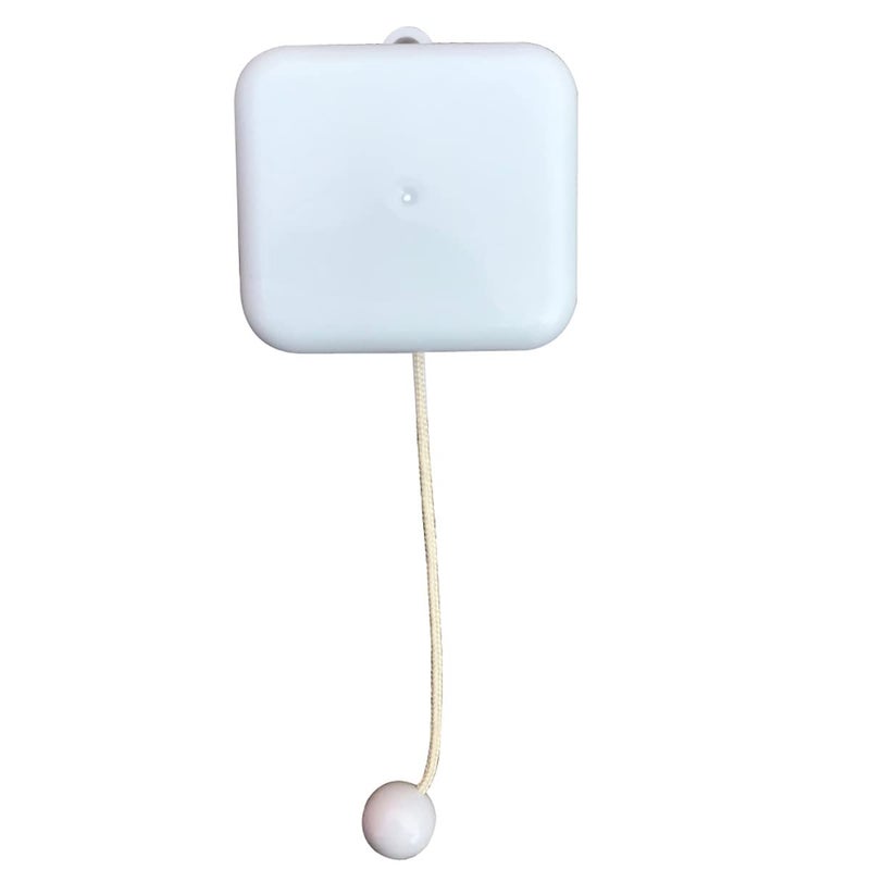 BinkeGG White Plastic Pull String Cord Music Box with Sankyo Musical Mechanism Tune: Somewhere Over The Rainbow - Image 1